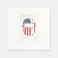 Casco de soldadura patriótico americano con bander
