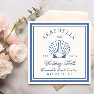 Servilleta De Papel Cascos azules retro y campanas Bodas Bachelorette