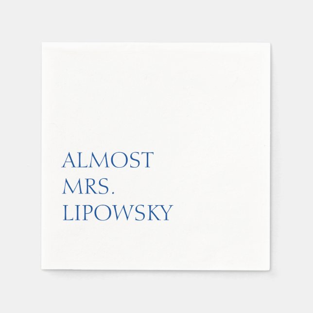 Servilleta De Papel Casi Sra. (Anverso)