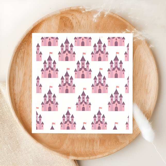 Servilleta De Papel Castillo caprichoso de la princesa rosa (Subido por el creador)