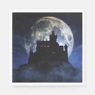 Servilleta De Papel Castillo de fantasía durante la noche
