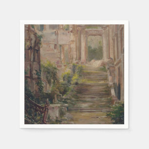 Servilleta De Papel Castillo de Saint-Cloud Ruins Stairs