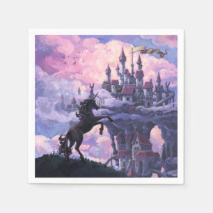 Servilleta De Papel Castillo de Unicornio