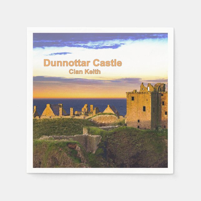 Servilleta De Papel Castillo Dunnottar — Clan Keith (Anverso)