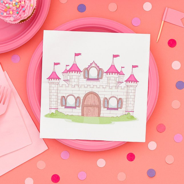 Servilleta De Papel Castillo Rosa (Subido por el creador)