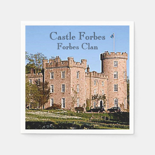Servilleta De Papel Castle Forbes - Forbes Clan (Anverso)