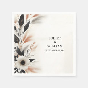 Servilleta De Papel Casual Heart Nothing Fancy Just Love Boda