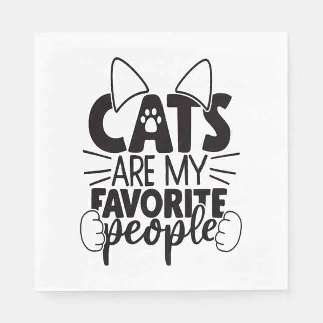 Servilleta De Papel Cat Lover (Anverso)