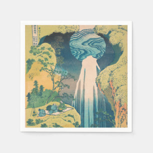 Servilleta De Papel Catarata Amida de Hokusai Japón Catarata 