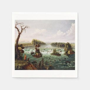 Servilleta De Papel Cataratas de Saint Anthony por Henry Lewis