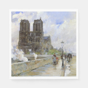 Servilleta De Papel Catedral de Notre Dame (París, Francia) (Arte de é