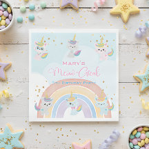 Caticorn Meow-Gical Cumpleaños