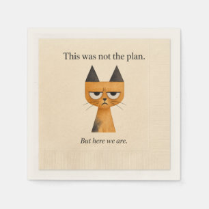 Servilleta De Papel Catmosphere™: No Era el Plan Cóctel Napki
