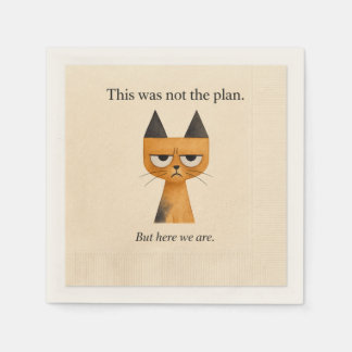 Servilleta De Papel Catmosphere™: No Era el Plan Cóctel Napki