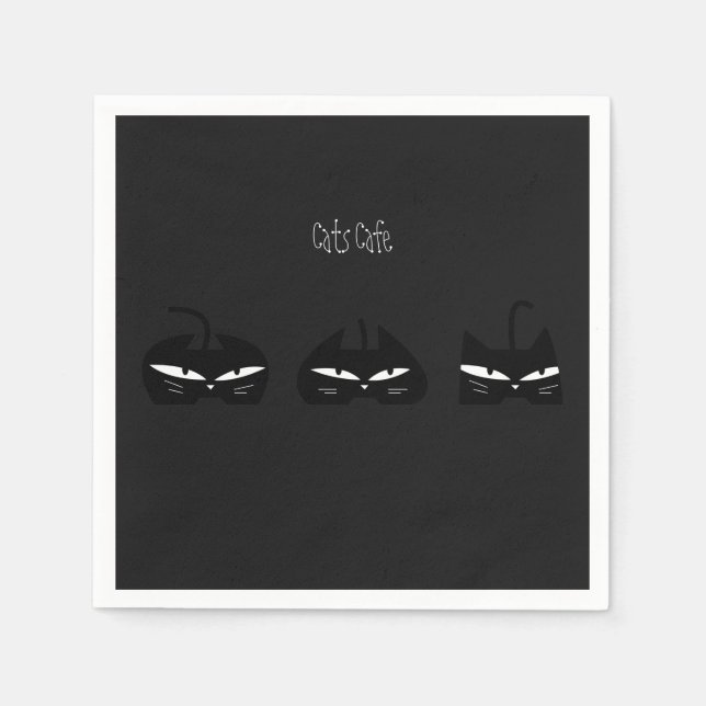 Servilleta De Papel Cats Cafe (Anverso)