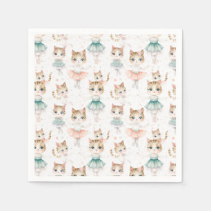 Servilleta De Papel Cats Super Cute Ballerina