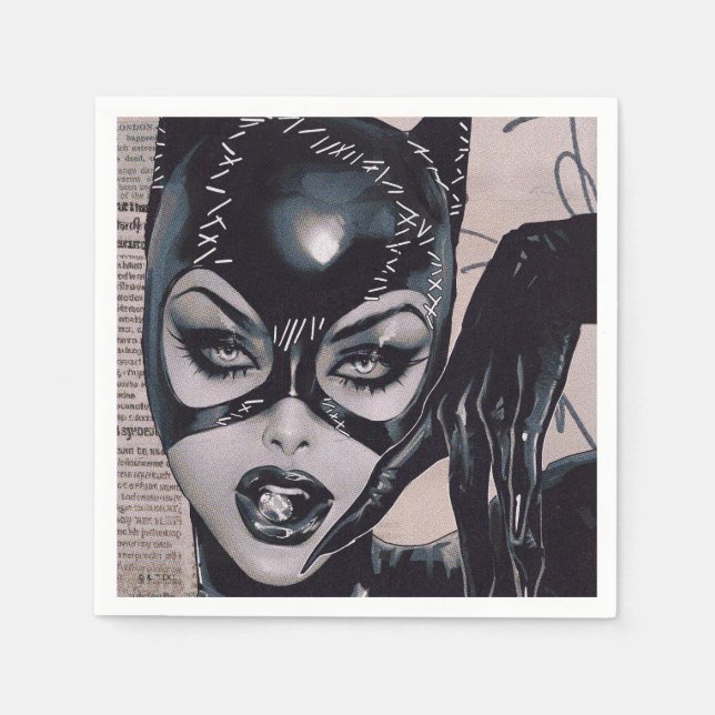 Servilleta De Papel Catwoman #50 Sozomaika Cover Illustration (Anverso)