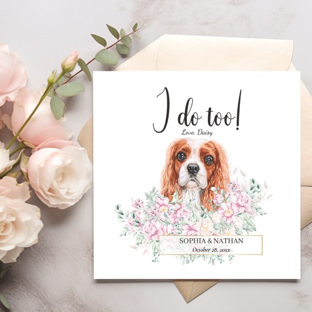 Servilleta De Papel Cavalier King Charles Dog Boda Cocktail Napkins (Subido por el creador)