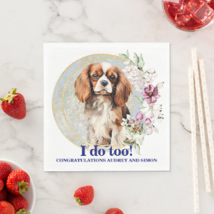 Servilleta De Papel Cavalier King Charles Spaniel Me Encanta Boda