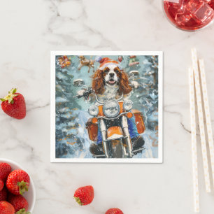 Servilleta De Papel Cavalier King Charles Spaniel Navidad