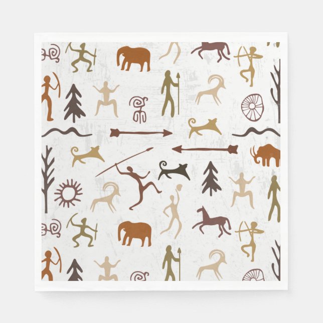 Servilleta De Papel Caveman Chronicles (Anverso)