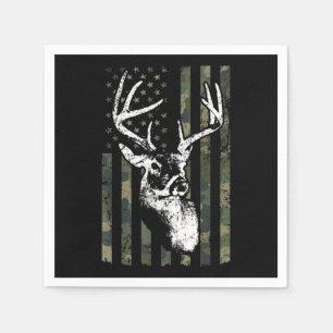 Servilleta De Papel Caza de ciervos Whitetail Buck en EE.UU. Camuflage