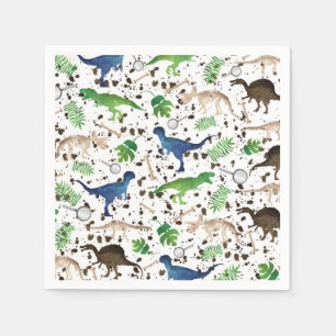 Servilleta De Papel ¡Caza de Dinosaurios! Dinosaurios en Safari Niños