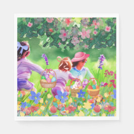 Servilleta De Papel Caza de huevos de Pascua