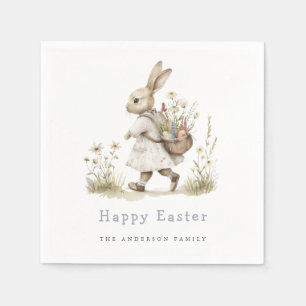 Servilleta De Papel Caza de huevos de Pascua acuarela