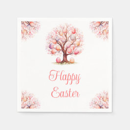 Servilleta De Papel Caza de Huevos de Pascua del Árbol de Primavera