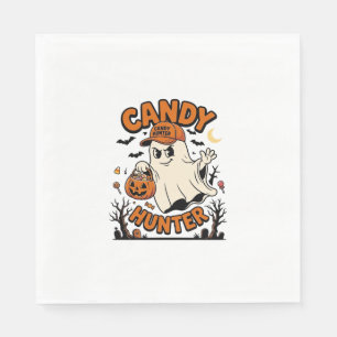 Servilleta De Papel Cazador de dulces Halloween Fantasma Calabaza Cube