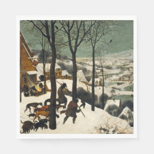 Servilleta De Papel Cazadores en la nieve (por Pieter Bruegel, el anci