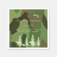 Cazadores verdes forestales camuflan campistas de 