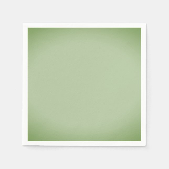 Servilleta De Papel Celadón verde de jade sólido (Anverso)