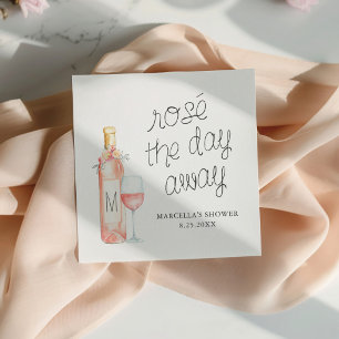 Servilleta De Papel Celebra el Día con Rosé Brunch Nupcial