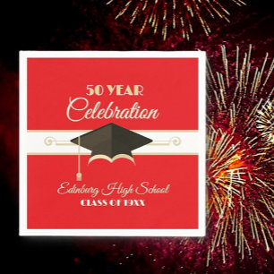 Servilleta De Papel ¡Celebración! 50 años de reunión de clase Serville