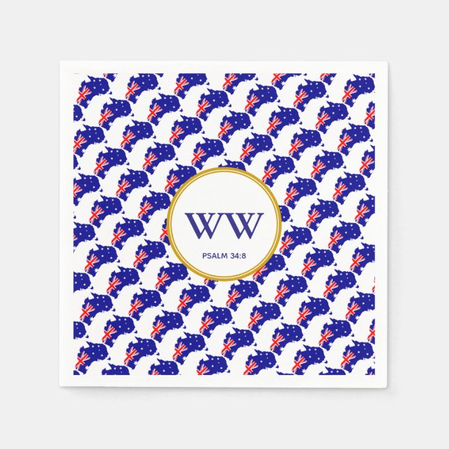 Servilleta De Papel Celebración Cumpleaños Fiesta Herencia BANDERA DE  (Anverso)