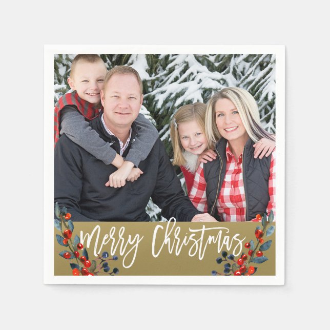 Servilleta De Papel Celebración de días festivos personalizada de las (Anverso)