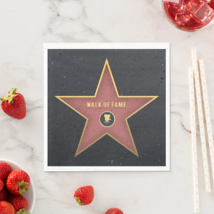 Servilleta De Papel Celebración de la Estrella de la Fama