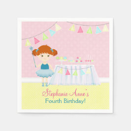 Servilleta De Papel Celebración de la torta dulce Ballerina