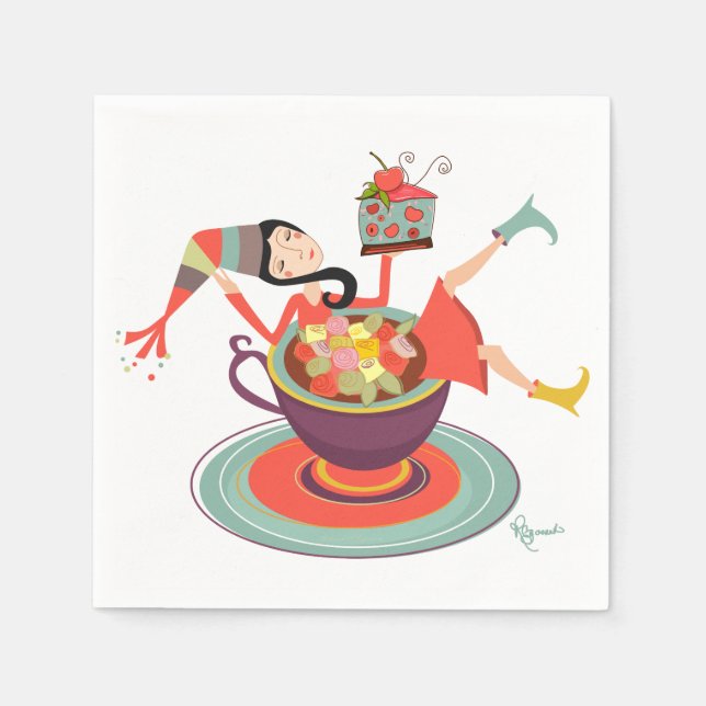 Servilleta De Papel Celebración de la vida (Anverso)