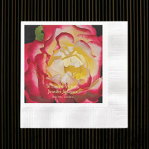 Celebración de la Vida Elegante Rosa Roja y Dorada