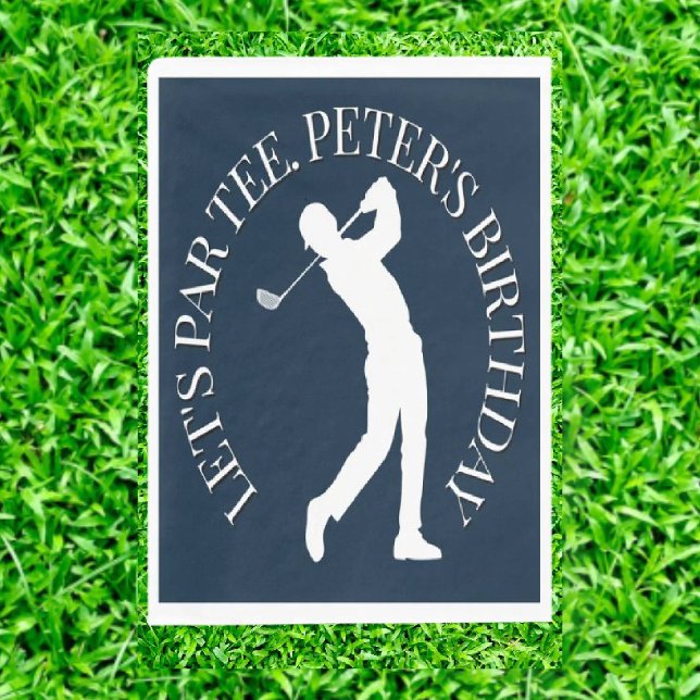 Servilleta De Papel Celebración de un Milestone Birthday Golf (Tee Up the Perfect Gift for Dad's Par-tee!)