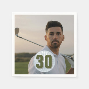 Servilleta De Papel Celebración del cumpleaños de Golfer