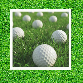 Servilleta De Papel Celebración del cumpleaños soñado de un golfista