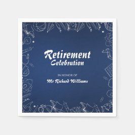 Servilleta De Papel Celebración del Fiesta de Maestros de Escuela de J