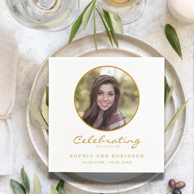 Servilleta De Papel Celebración del funeral de la película de oro (Subido por el creador)