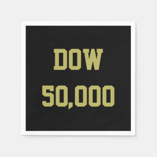 Servilleta De Papel Celebración del mercado de valores de Dow 50.000