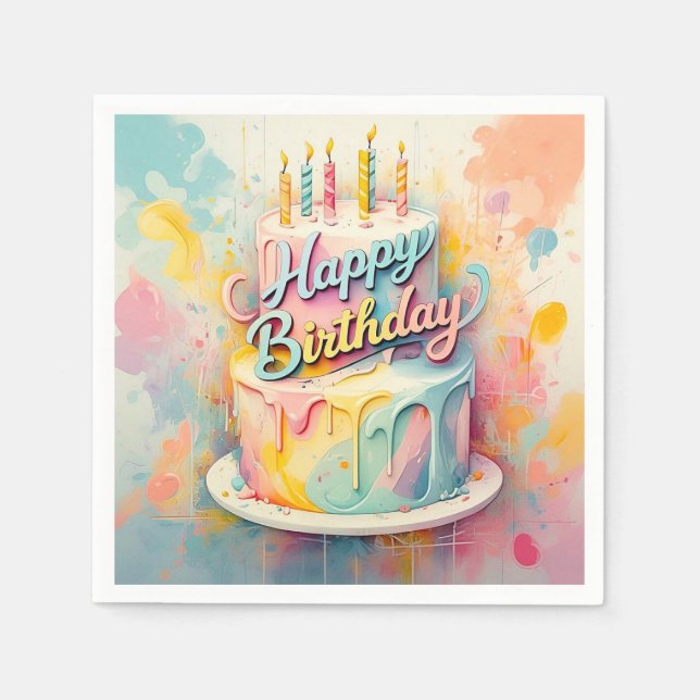 SERVILLETA DE PAPEL " CELEBRACIÓN DULCE " (Anverso)