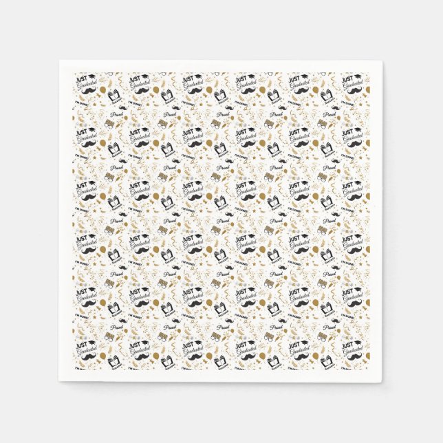 Servilleta De Papel Celebración Grad-tástica (Anverso)